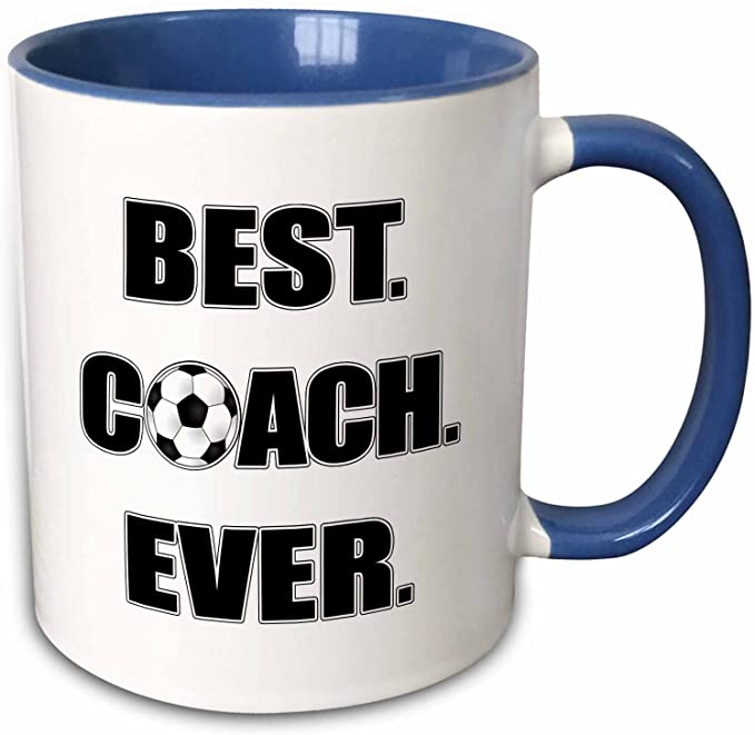 3dRose The Best Ever Coach- Two-Tone Mug