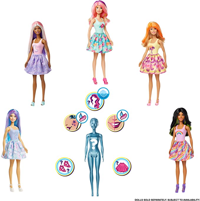 Barbie Color Reveal Doll with 7 Surprises