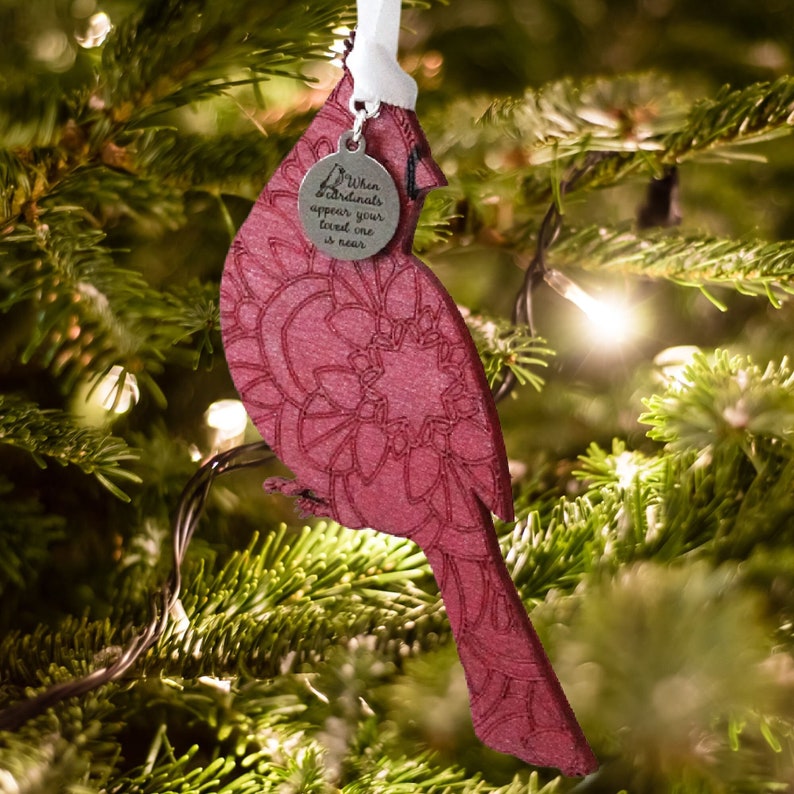 Cardinal Condolence Christmas Ornament