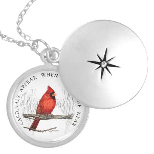 Cardinals Appear When Angels Are Near Necklace