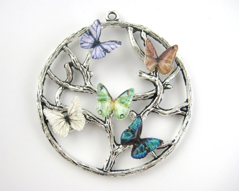 Grandma Butterfly Necklace with Birthstones