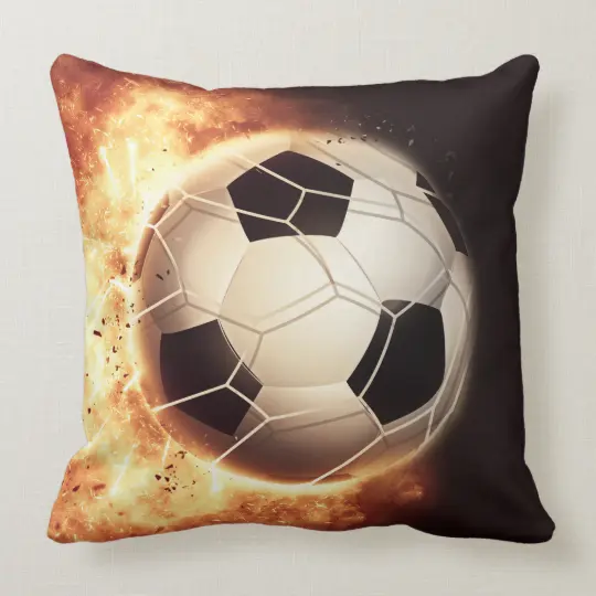 Soccer Goal Throw Pillow