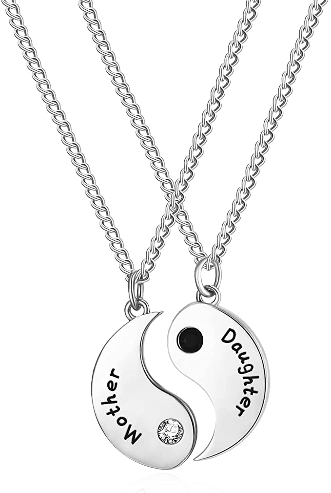 Two-in-one Grandma, Granddaughter Necklace